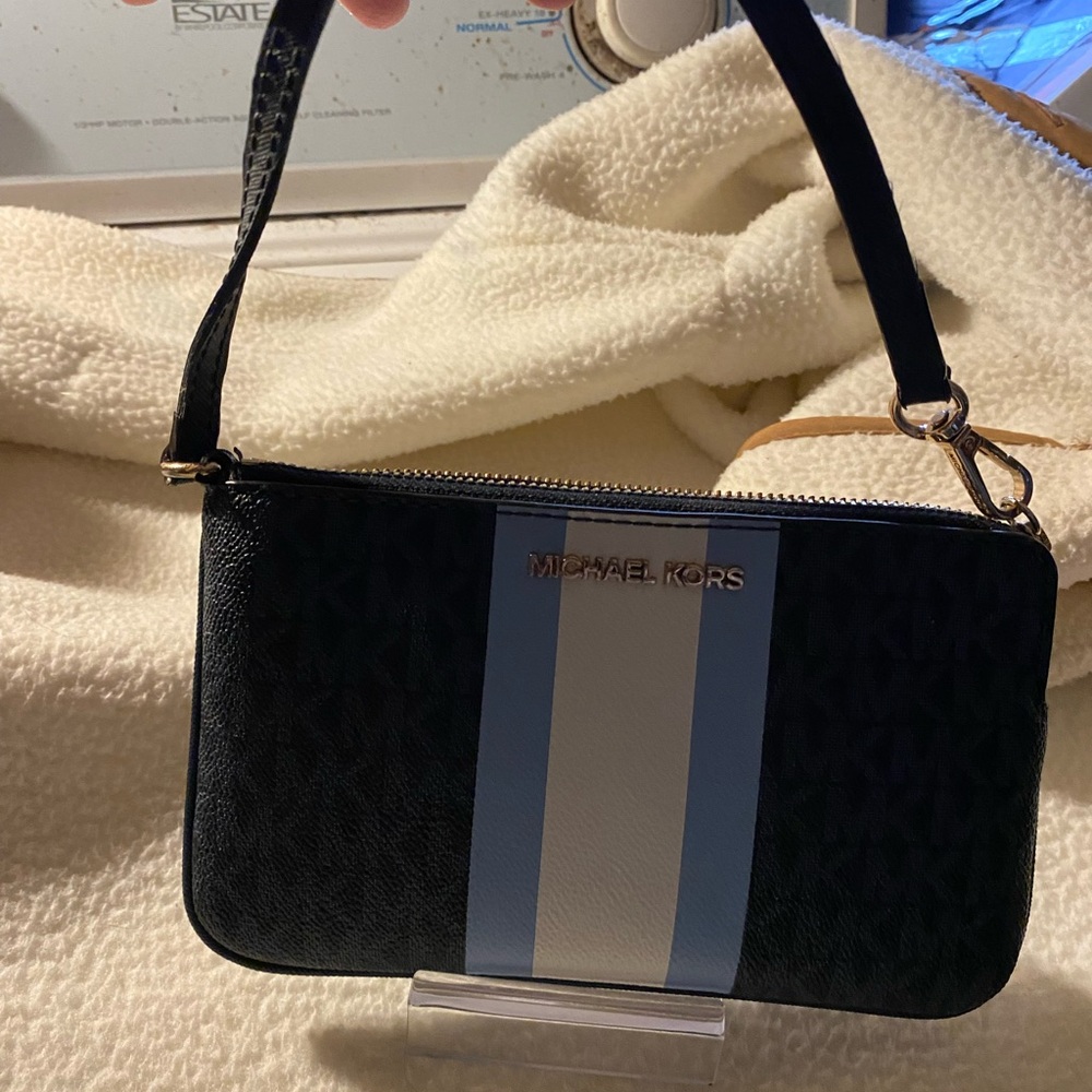Michael Kors Black and Blue Women's large WRISTLET